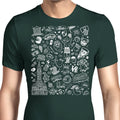Philly Icons (Dark Green) Men's Apparel - Adult & Kids T-Shirts, Sweatshirts & Hoodies apparel design preview 1