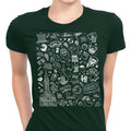 Philly Icons (Dark Green) Women's Apparel - Adult & Kids T-Shirts, Sweatshirts & Hoodies apparel design preview 1