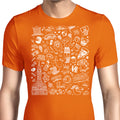Philly Icons (Orange) Men's Apparel - Adult & Kids T-Shirts, Sweatshirts & Hoodies apparel design preview 1