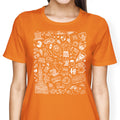 Philly Icons (Orange) Women's Apparel - Adult & Kids T-Shirts, Sweatshirts & Hoodies apparel design preview 1