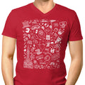 Philly Icons (Red) Men's V-Neck - Adult & Kids T-Shirts, Sweatshirts & Hoodies apparel design preview 1