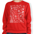 Philly Icons (Red) - Adult & Kids T-Shirts, Sweatshirts & Hoodies apparel design preview 1