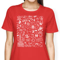 Philly Icons (Red) Women's Apparel - Adult & Kids T-Shirts, Sweatshirts & Hoodies apparel design preview 1