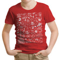 Philly Icons (Red) Youth Apparel - Adult & Kids T-Shirts, Sweatshirts & Hoodies apparel design preview 1