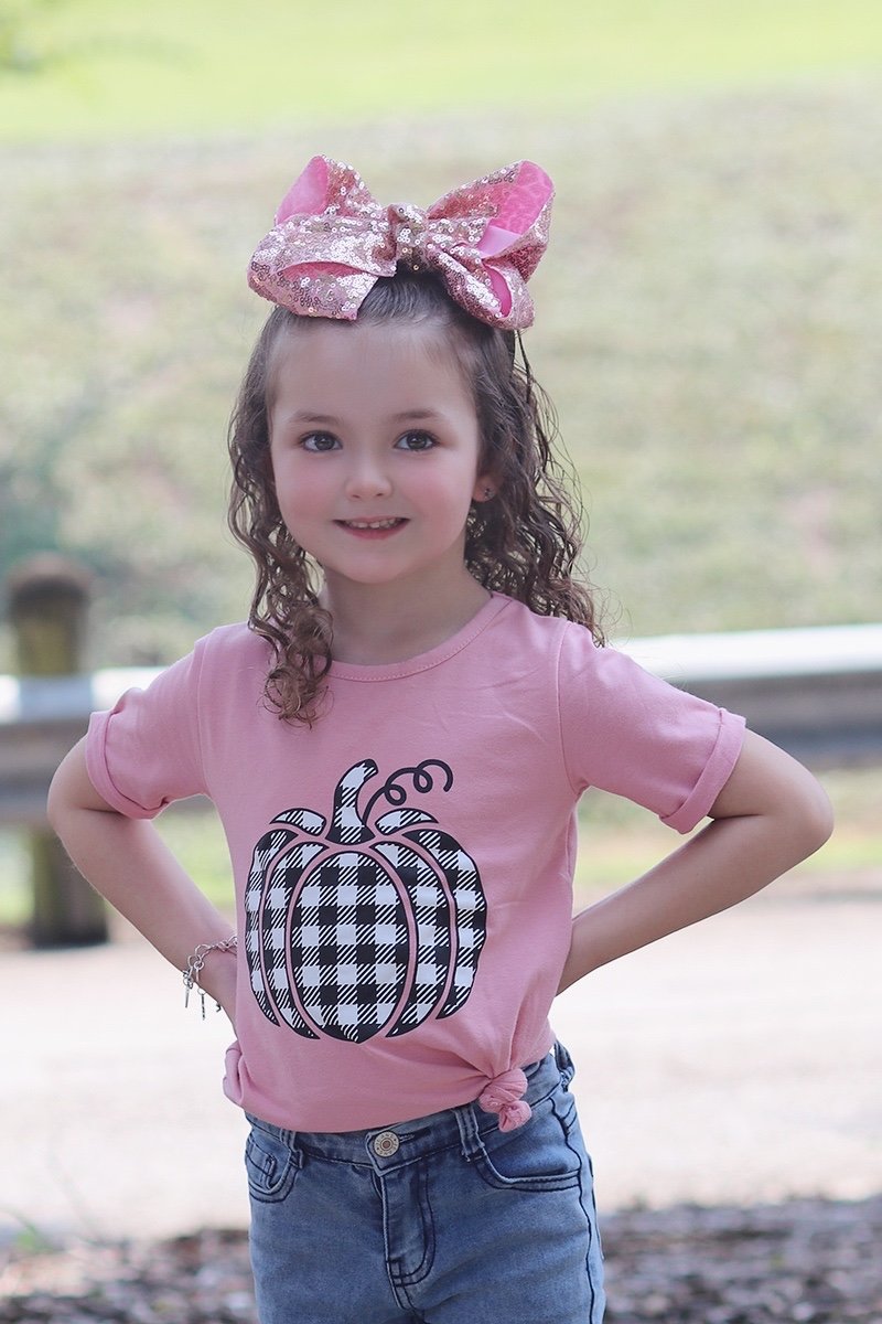 SALE Mommy Me Baby Youth Checkered Pumpkin Fall - Adult & Kids T-Shirts, Sweatshirts & Hoodies apparel design preview 2