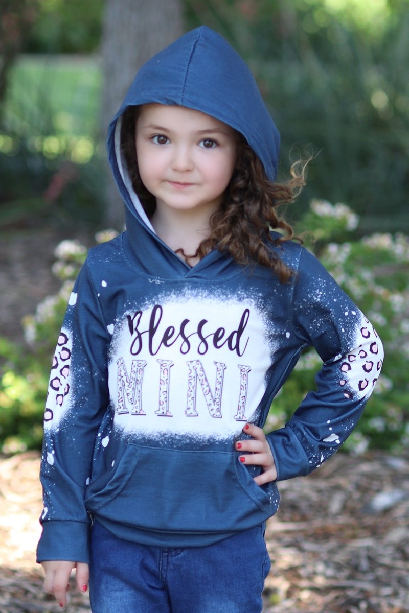 Mommy Me Baby Youth Blessed Mama Mini Leopard Bleach - Adult & Kids T-Shirts, Sweatshirts & Hoodies apparel design preview 2