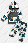 Checkered Deer Tree Baby Pants Set - Adult & Kids T-Shirts, Sweatshirts & Hoodies apparel design preview 1