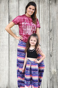 Mommy Me Baby Youth Aztec Printed Pajama Pants - Adult & Kids T-Shirts, Sweatshirts & Hoodies apparel design preview 1