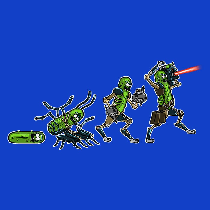 Pickle Evolution - Adult & Kids T-Shirts, Sweatshirts & Hoodies apparel design preview 2