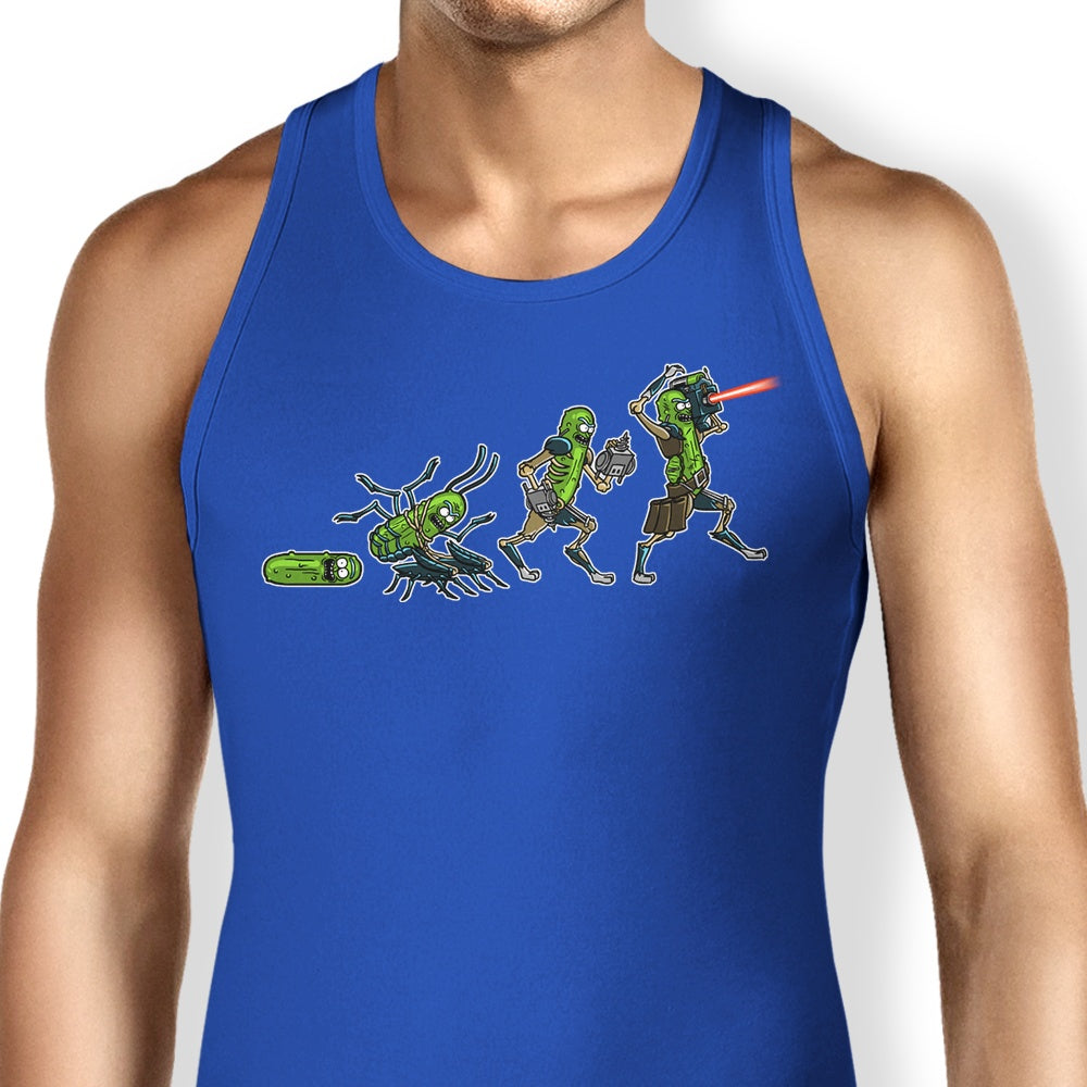 Pickle Evolution Tank Top - Adult & Kids T-Shirts, Sweatshirts & Hoodies apparel design preview 1