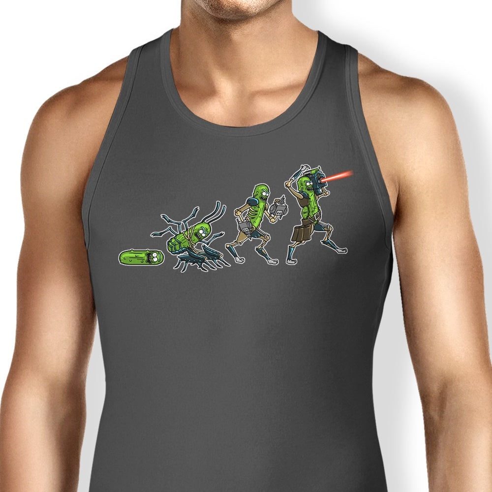 Pickle Evolution Tank Top - Adult & Kids T-Shirts, Sweatshirts & Hoodies apparel design preview 2