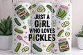 Pickle Lover 20 oz Skinny Tumbler Cup With Straw - Adult & Kids T-Shirts, Sweatshirts & Hoodies apparel design preview 1