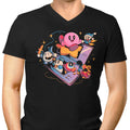 Pink Blob Game Men's V-Neck - Adult & Kids T-Shirts, Sweatshirts & Hoodies apparel design preview 1