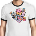 Pink Blob Game Ringer - Adult & Kids T-Shirts, Sweatshirts & Hoodies apparel design preview 1