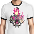 Pink Lightning Ringer - Adult & Kids T-Shirts, Sweatshirts & Hoodies apparel design preview 1