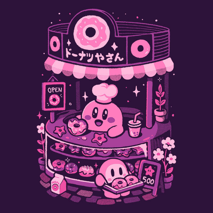 Pink Puff Donuts Men's Apparel - Adult & Kids T-Shirts, Sweatshirts & Hoodies apparel design preview 2
