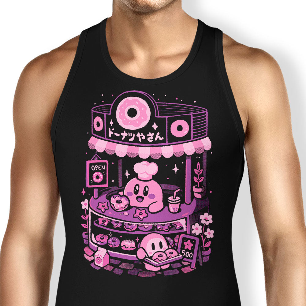 Pink Puff Donuts Tank Top - Adult & Kids T-Shirts, Sweatshirts & Hoodies apparel design preview 1