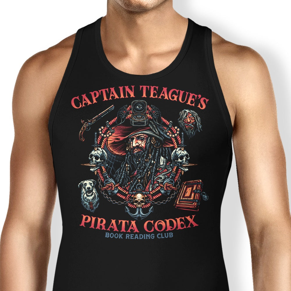Pirata Codex Tank Top - Adult & Kids T-Shirts, Sweatshirts & Hoodies apparel design preview 1