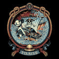 Pirate Badge Coasters - Adult & Kids T-Shirts, Sweatshirts & Hoodies apparel design preview 1