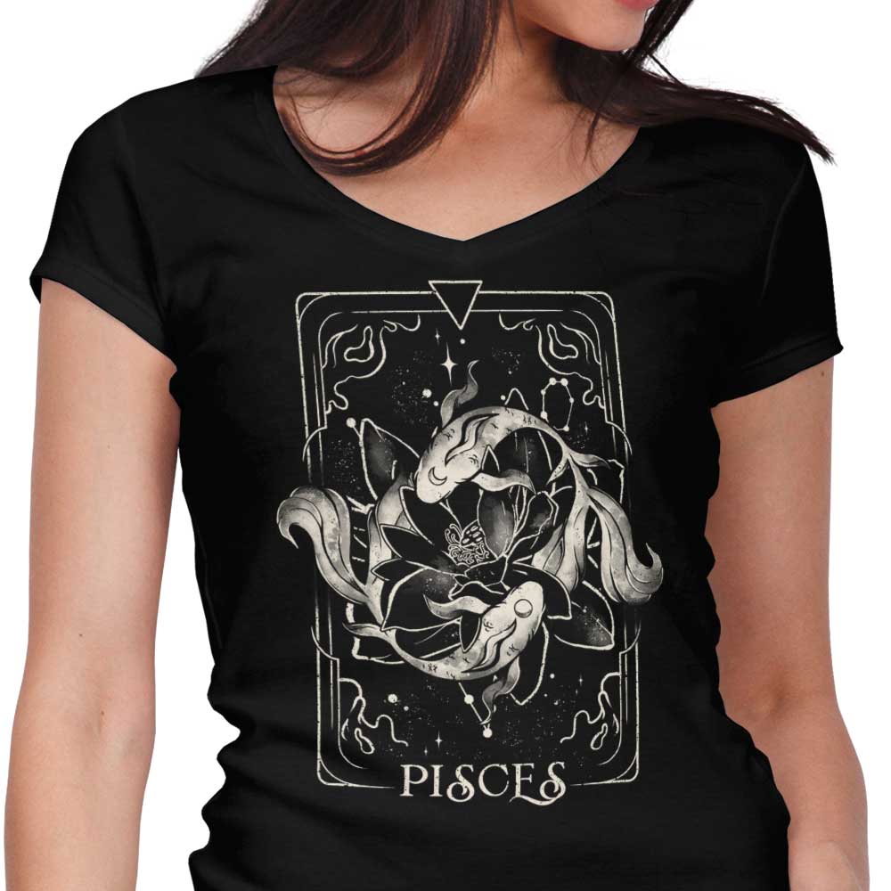 Pisces (Edu.Ely) Women's V-Neck - Adult & Kids T-Shirts, Sweatshirts & Hoodies apparel design preview 1