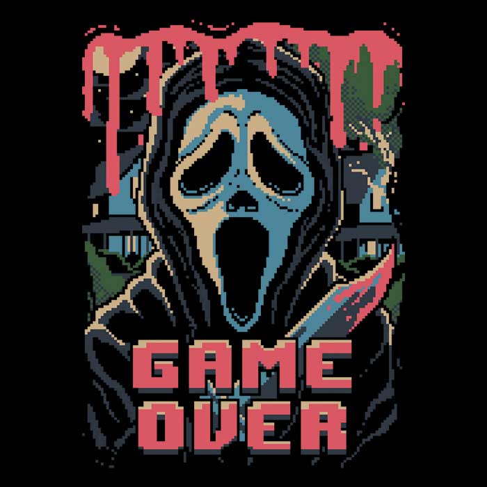 Pixel Ghost Men's Apparel - Adult & Kids T-Shirts, Sweatshirts & Hoodies apparel design preview 2
