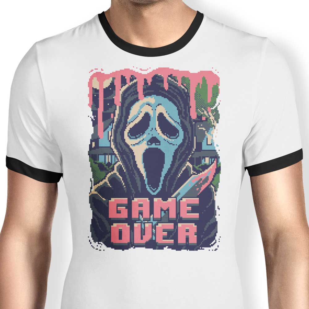 Pixel Ghost Ringer - Adult & Kids T-Shirts, Sweatshirts & Hoodies apparel design preview 1