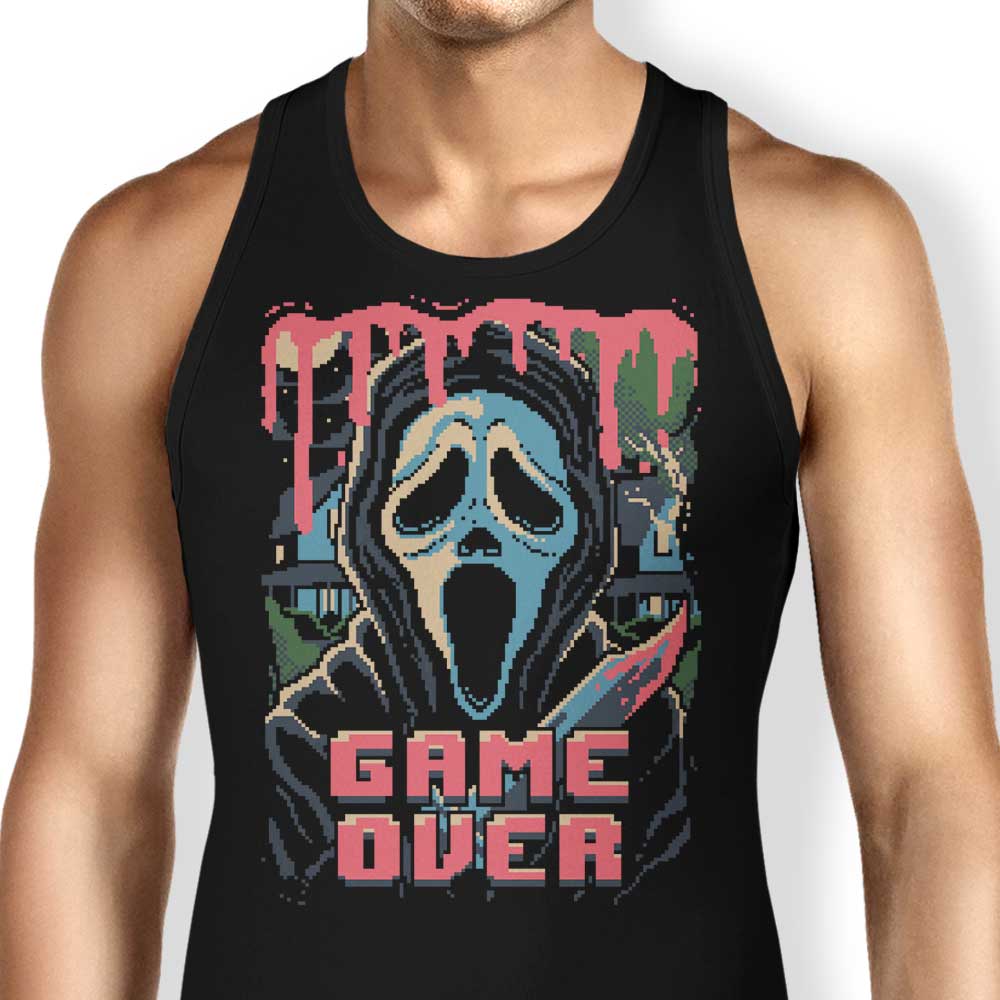 Pixel Ghost Tank Top - Adult & Kids T-Shirts, Sweatshirts & Hoodies apparel design preview 1