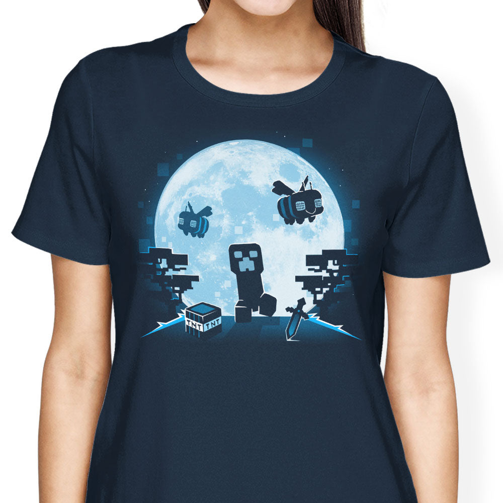 Pixel Moon Women's Apparel - Adult & Kids T-Shirts, Sweatshirts & Hoodies apparel design preview 2