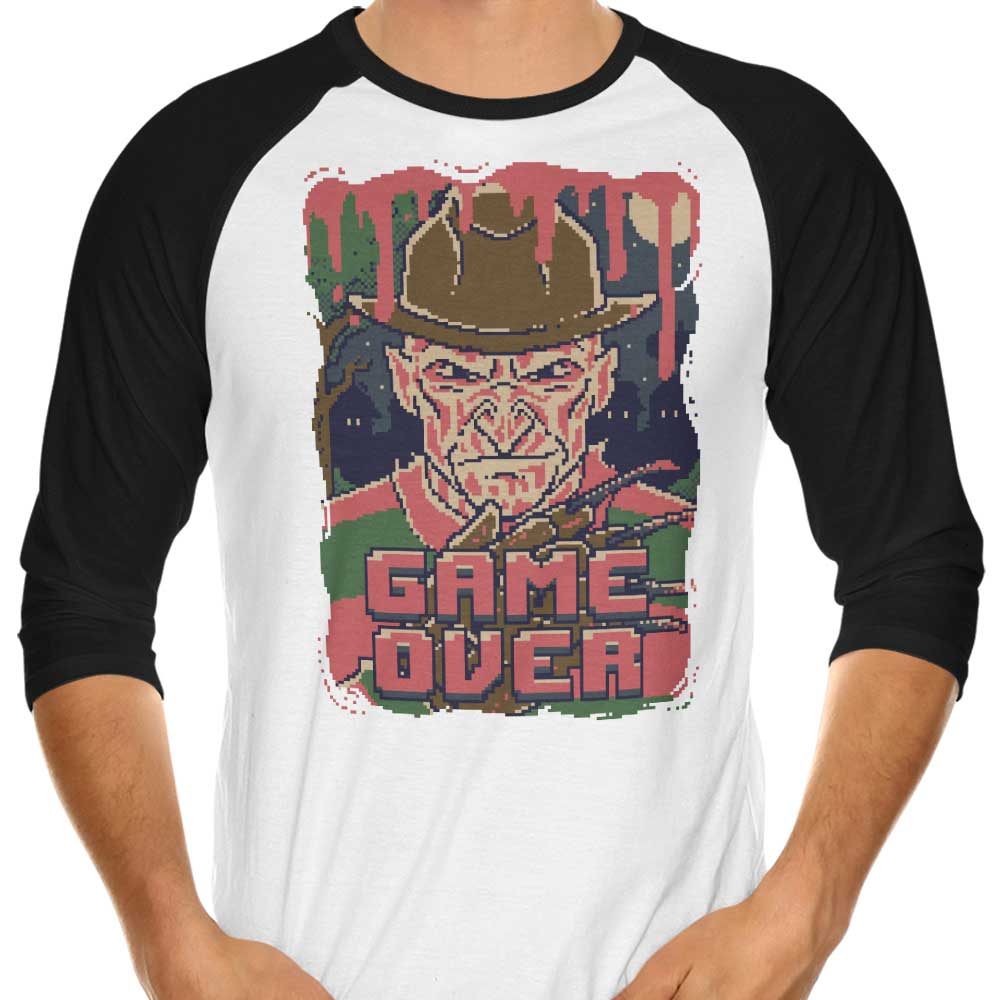 Pixel Nightmare 3/4 Sleeve Raglan - Adult & Kids T-Shirts, Sweatshirts & Hoodies apparel design preview 1