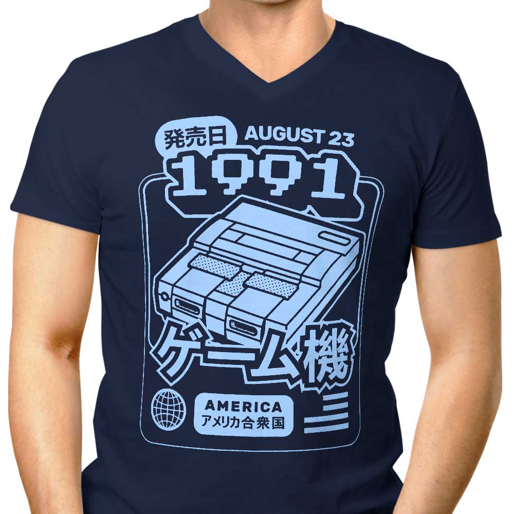 Pixel Symphony Men's V-Neck - Adult & Kids T-Shirts, Sweatshirts & Hoodies apparel design preview 1