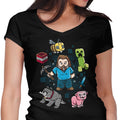 Pixel World Women's V-Neck - Adult & Kids T-Shirts, Sweatshirts & Hoodies apparel design preview 1