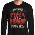 Pizza and Horror - Adult & Kids T-Shirts, Sweatshirts & Hoodies apparel design preview 1