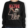 Pizza Keeps Me Alive - Adult & Kids T-Shirts, Sweatshirts & Hoodies apparel design preview 1