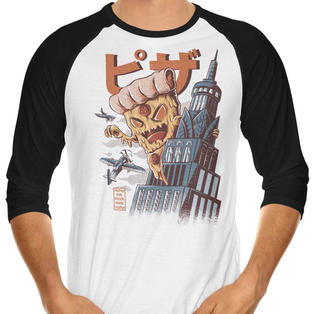 Pizza King 3/4 Sleeve Raglan - Adult & Kids T-Shirts, Sweatshirts & Hoodies apparel design preview 1