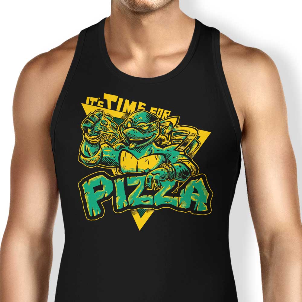 Pizza Time Tank Top - Adult & Kids T-Shirts, Sweatshirts & Hoodies apparel design preview 1