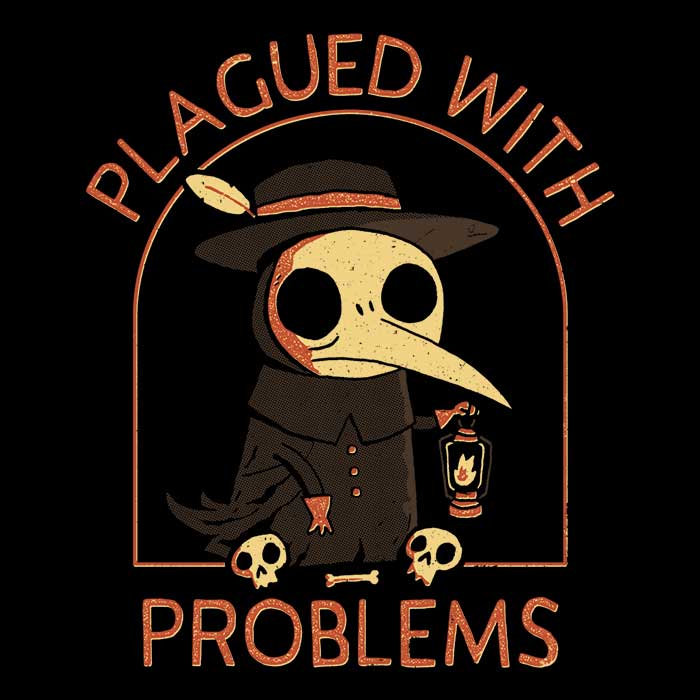 Plagued with Problems Men's V-Neck - Adult & Kids T-Shirts, Sweatshirts & Hoodies apparel design preview 2