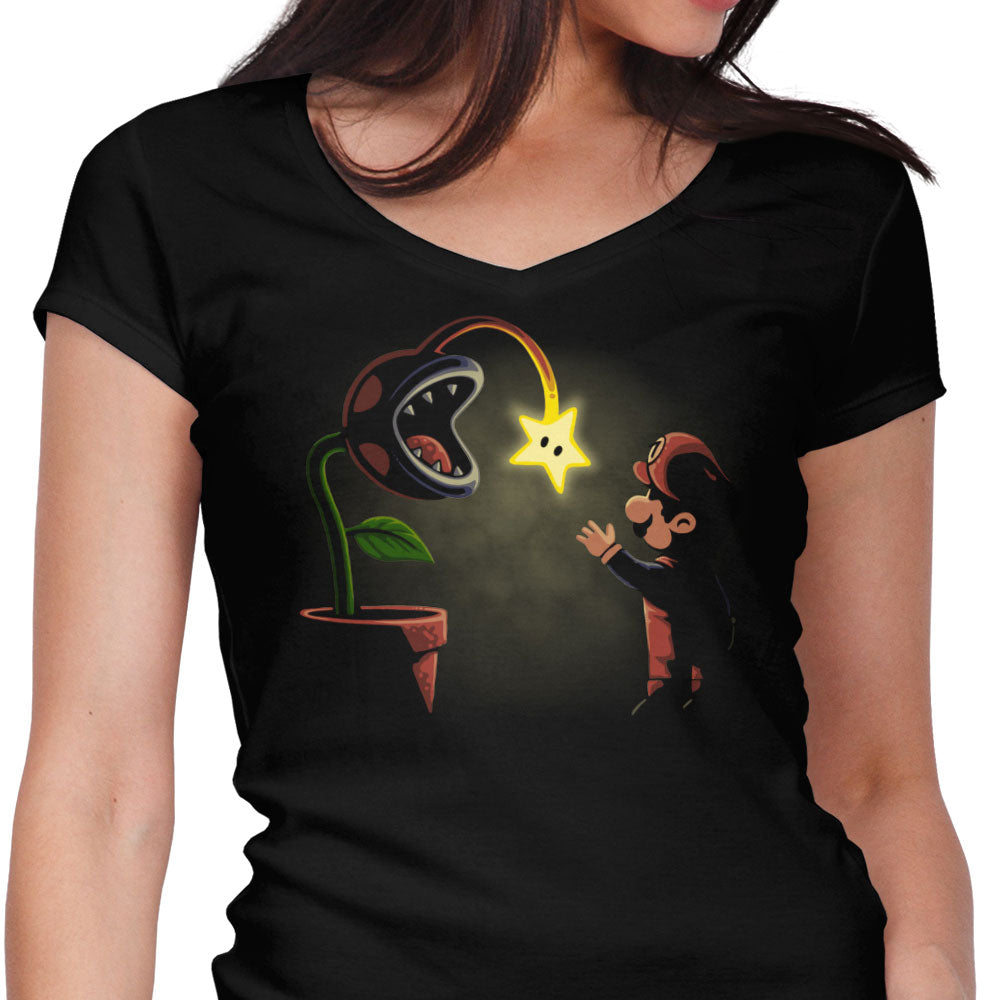 Plant Trap Women's V-Neck - Adult & Kids T-Shirts, Sweatshirts & Hoodies apparel design preview 1