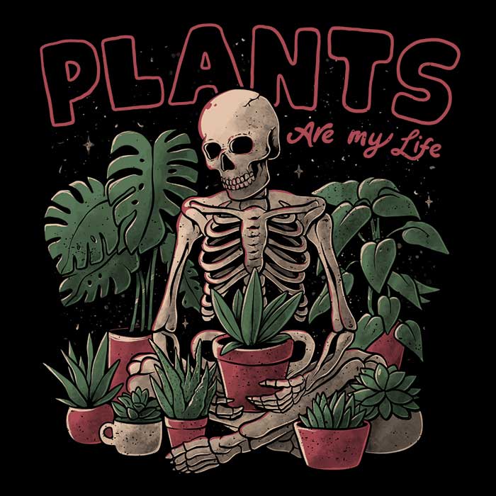 Plants are My Life Men's Apparel - Adult & Kids T-Shirts, Sweatshirts & Hoodies apparel design preview 2