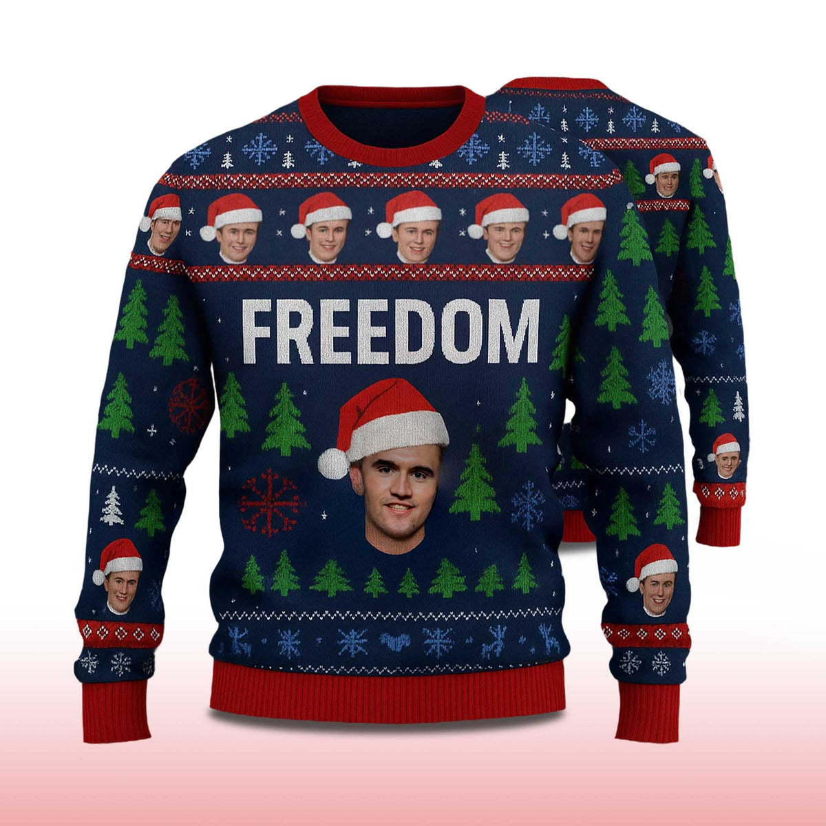 Charlie Kirk Freedom Ugly Christmas Sweater product image 2