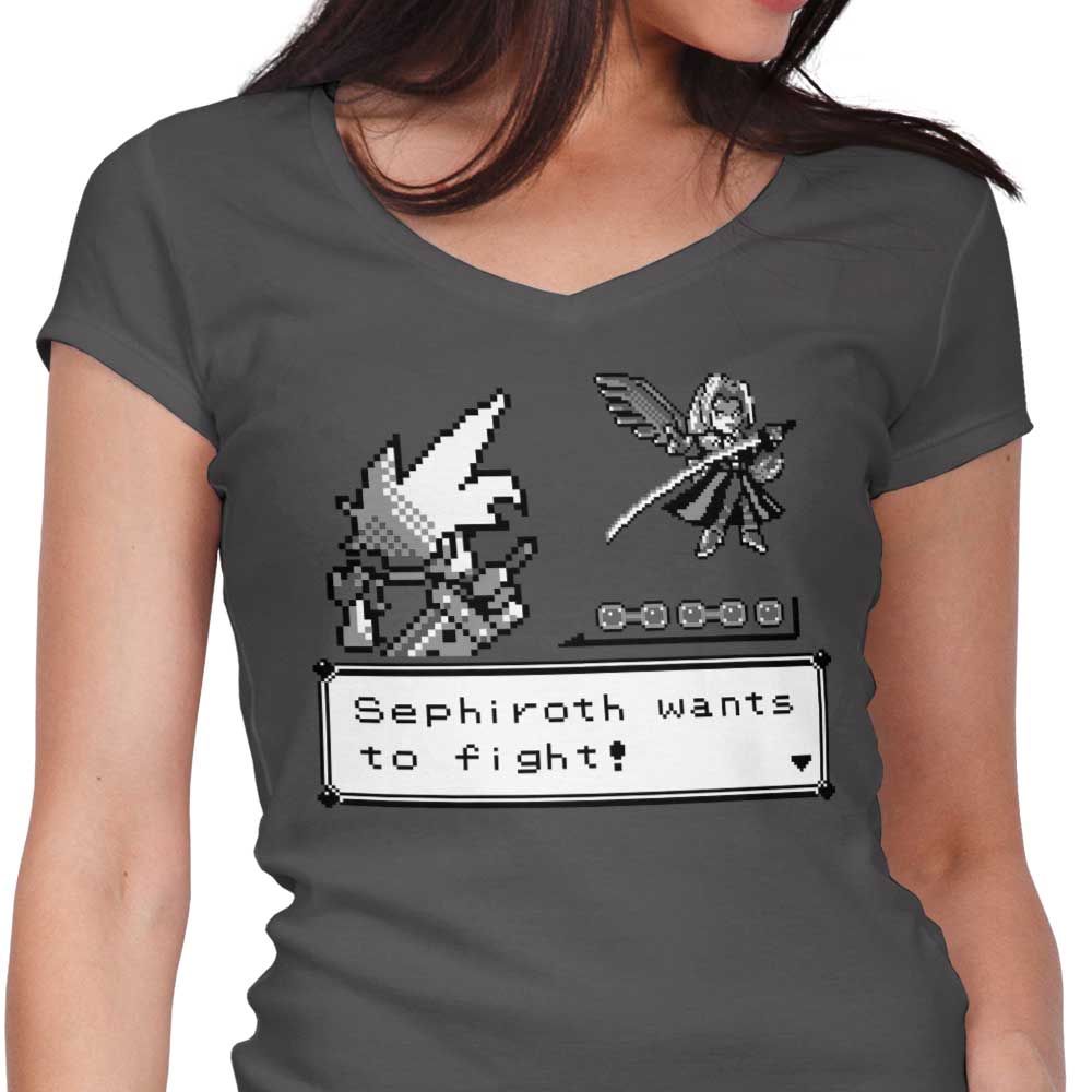 Pocket Fantasy VII Women's V-Neck - Adult & Kids T-Shirts, Sweatshirts & Hoodies apparel design preview 1