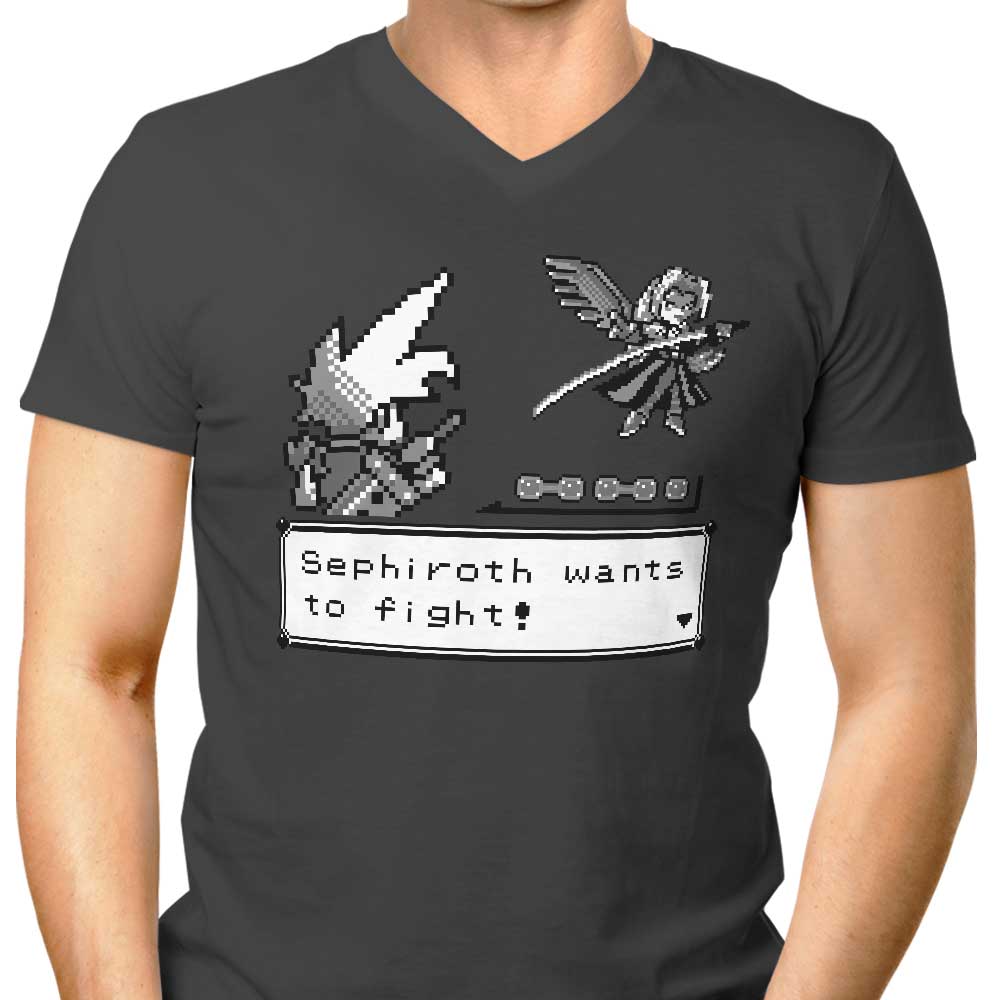 Pocket Fantasy VII Men's V-Neck - Adult & Kids T-Shirts, Sweatshirts & Hoodies apparel design preview 1