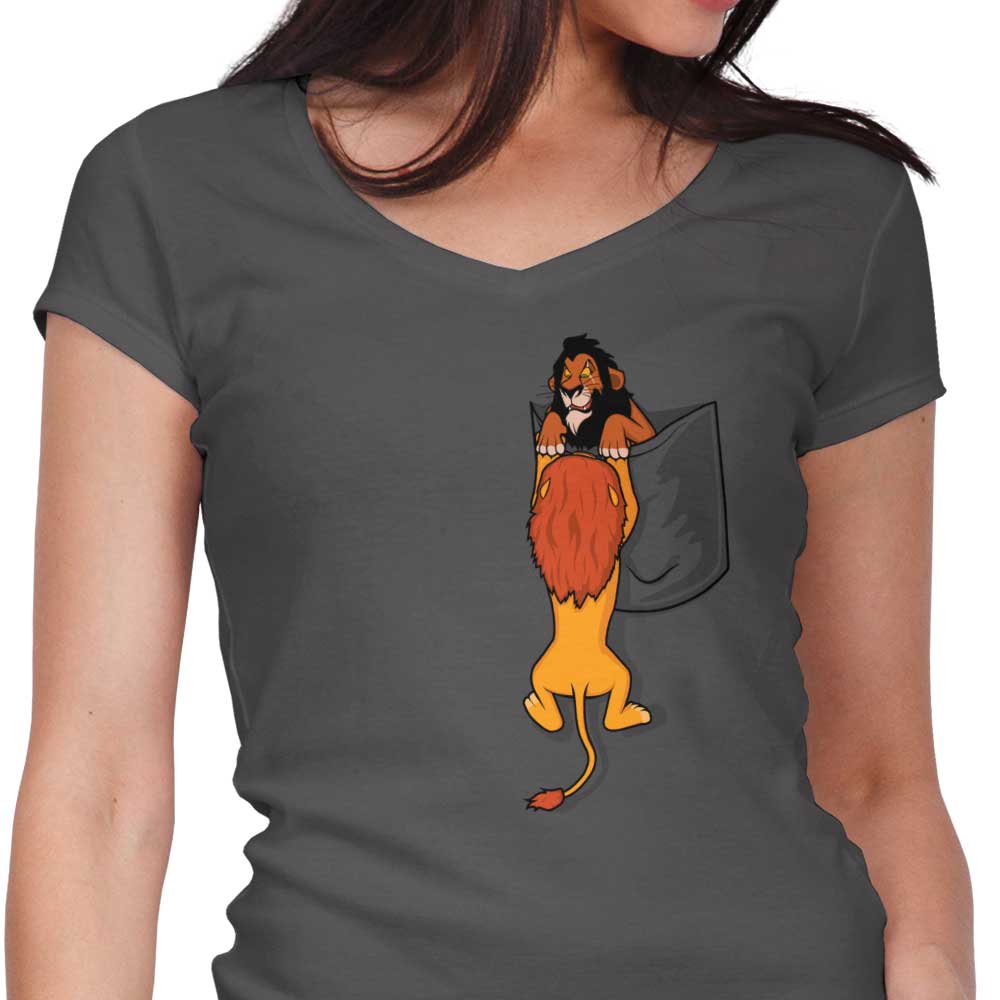 Pocket King Women's V-Neck - Adult & Kids T-Shirts, Sweatshirts & Hoodies apparel design preview 1