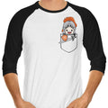 Pocket Teerion 3/4 Sleeve Raglan - Adult & Kids T-Shirts, Sweatshirts & Hoodies apparel design preview 1