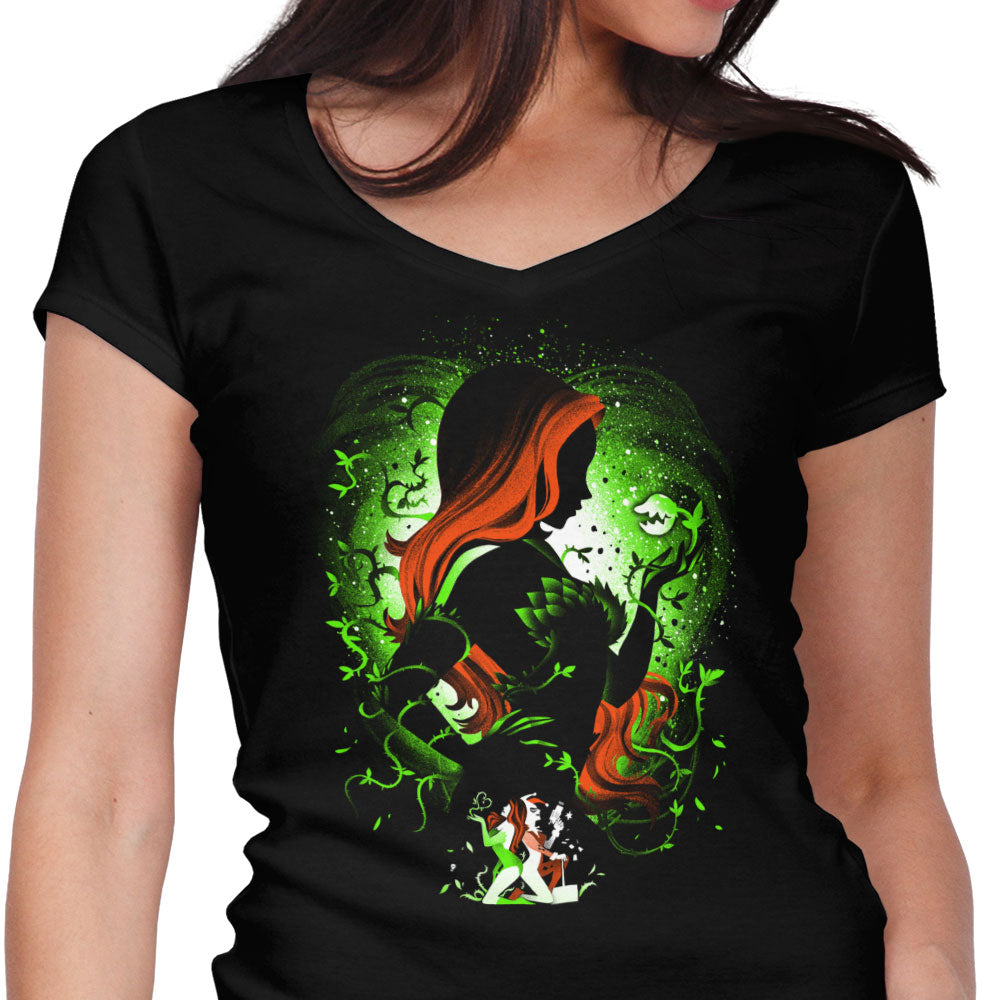 Poison Green Women's V-Neck - Adult & Kids T-Shirts, Sweatshirts & Hoodies apparel design preview 1