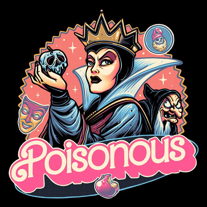 Poisonous Queen Coasters - Adult & Kids T-Shirts, Sweatshirts & Hoodies apparel design preview 1