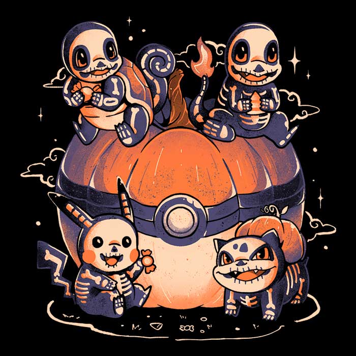 Pokeween Men's V-Neck - Adult & Kids T-Shirts, Sweatshirts & Hoodies apparel design preview 2