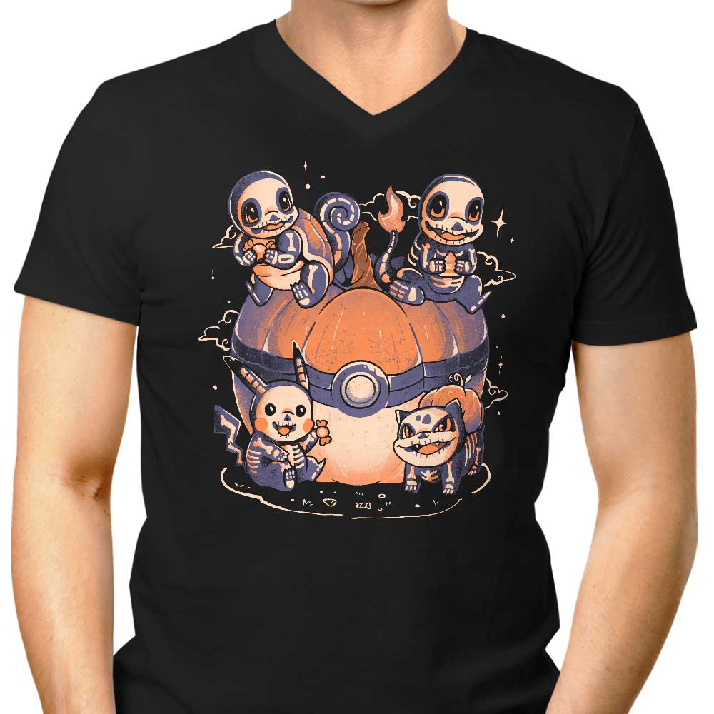 Pokeween Men's V-Neck - Adult & Kids T-Shirts, Sweatshirts & Hoodies apparel design preview 1