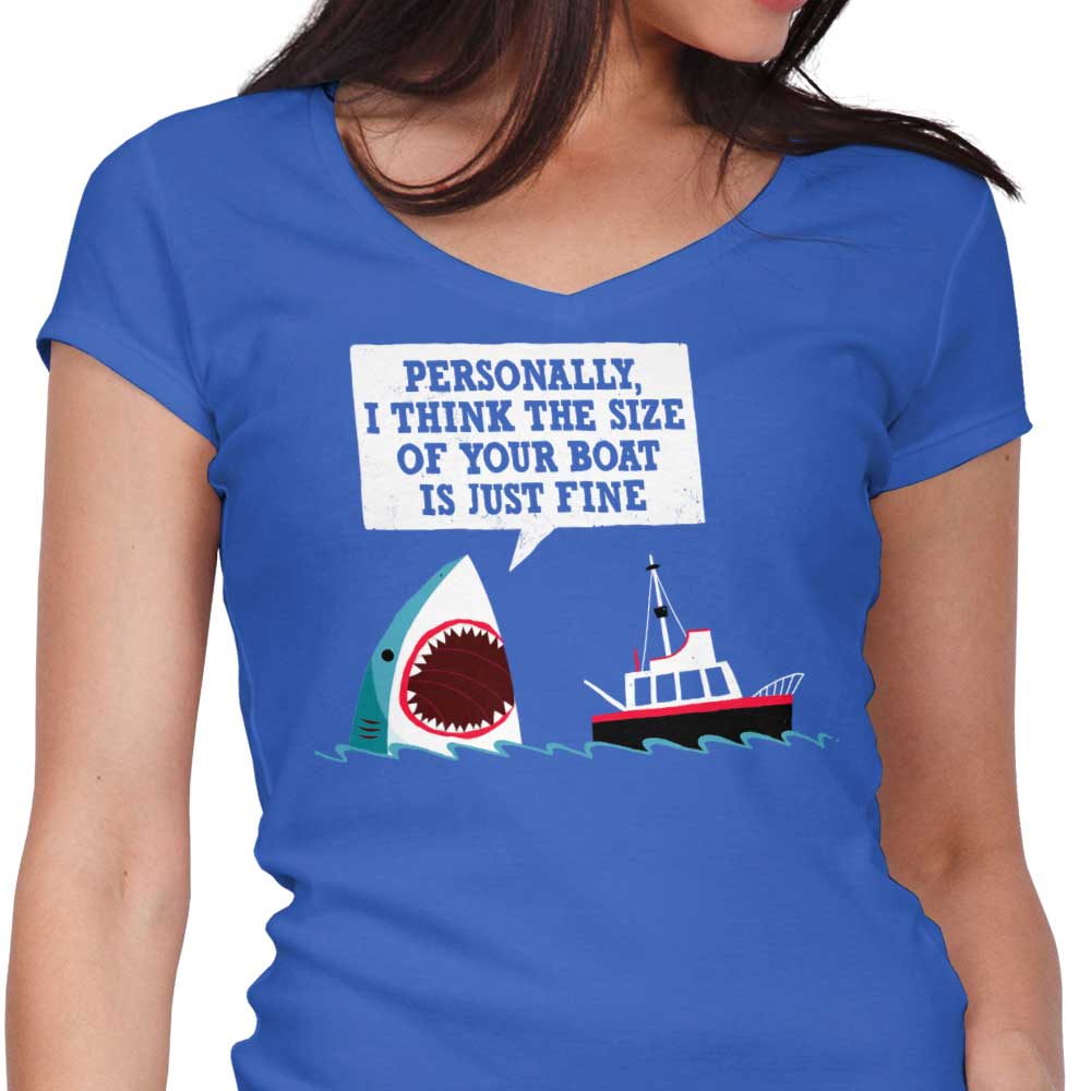 Polite Jaws Women's V-Neck - Adult & Kids T-Shirts, Sweatshirts & Hoodies apparel design preview 1