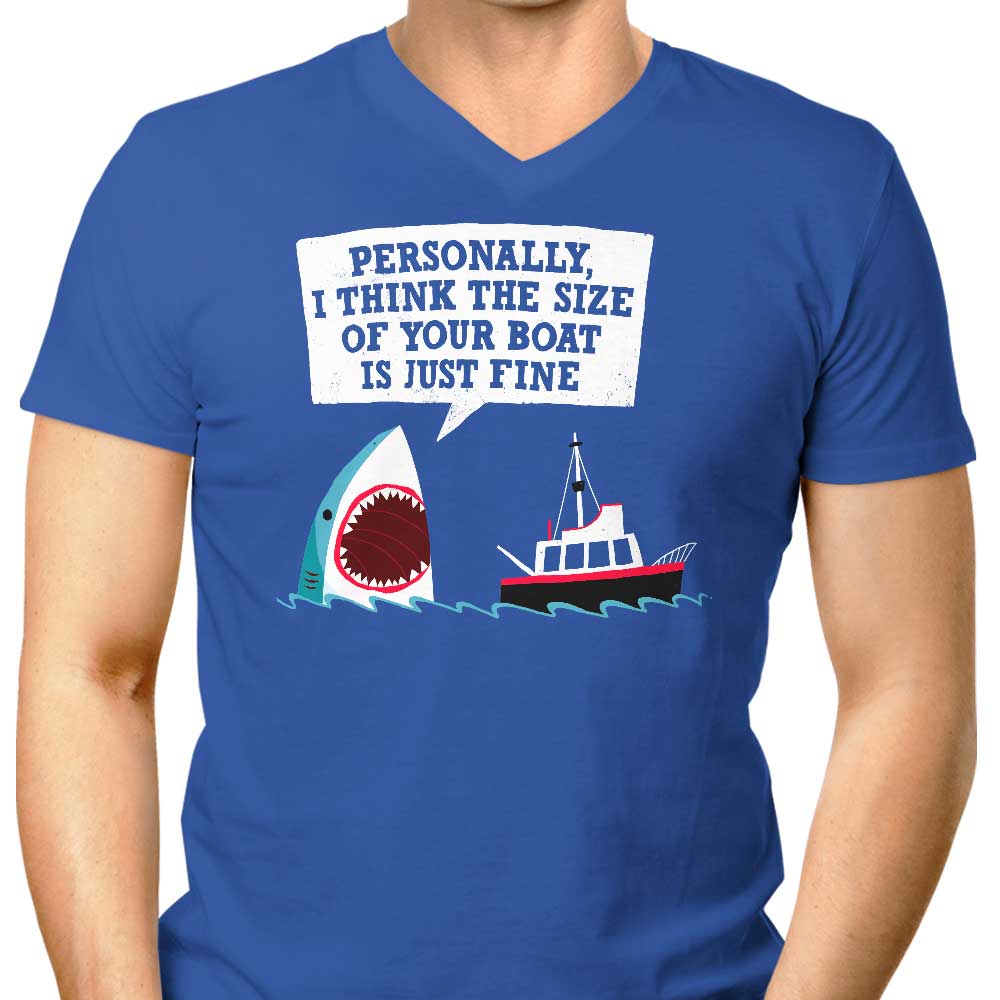 Polite Jaws Men's V-Neck - Adult & Kids T-Shirts, Sweatshirts & Hoodies apparel design preview 1