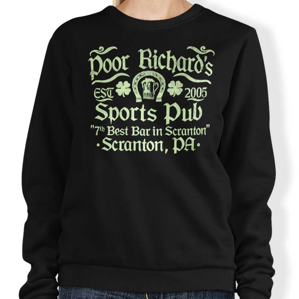 Poor Richards Pub - Adult & Kids T-Shirts, Sweatshirts & Hoodies apparel design preview 1